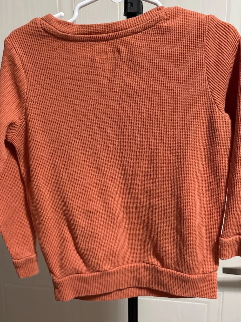 Garanimals Coral Waffle-Knit Long Sleeve Top